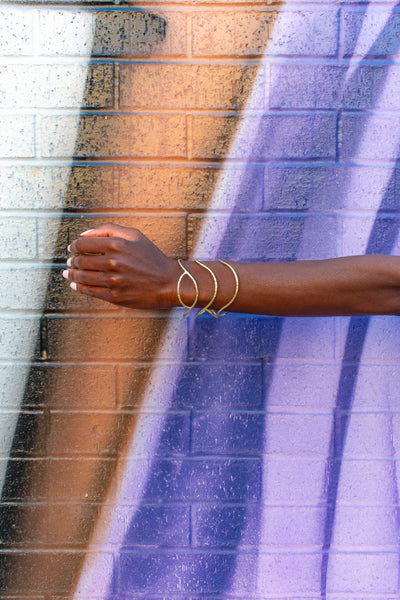 Geometric Brass Cuff