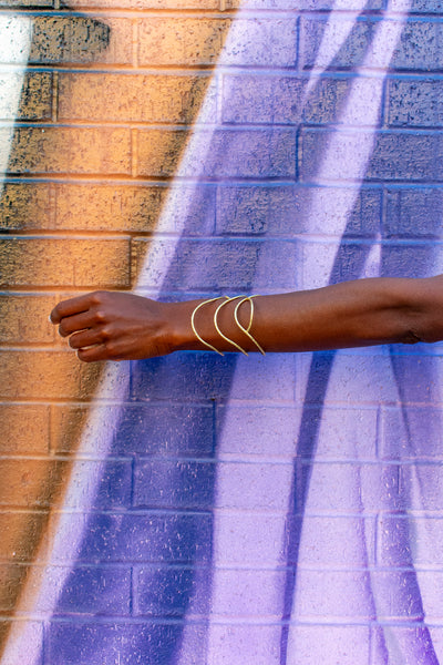 Geometric Brass Cuff